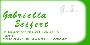 gabriella seifert business card